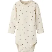Name it Pijama entero/body 'NBMLARIS' chocolate / blanco moteado