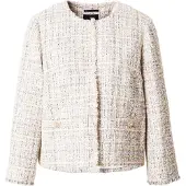 JOOP! Chaqueta de entretiempo 'Jemina' amarillo pastel / rosa / negro / blanco