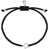 Glanzstücke Pulsera negro / plata