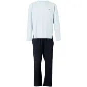 Tommy Hilfiger Underwear Pijama largo navy / azul claro / rojo cereza