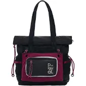 Desigual , Mochila multiposición Grande, Poliamida, Negro, U