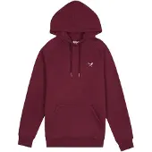 Distorted People Sudadera 'Classic' borgoña / blanco