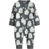 Next Pijama gris claro / gris oscuro / melocotón / blanco