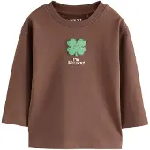 Next Camiseta marrón / verde / negro / blanco
