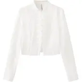 Mango Blusa 'MANDARIN' crema