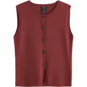 Lindex Chaleco de punto 'Iris' rojizo