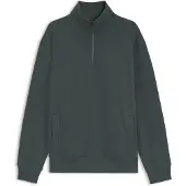 HUGO BOSS para hombre. 50569548 Sudadera de cuello alto con cremallera verde (XL), Casual, Algodón, Manga larga, outlet 2026.