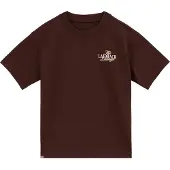 We fashion Camiseta crema / marrón oscuro / blanco