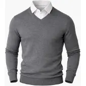 PANTONECLO Jersey 'Men’s Mock Sweater' gris oscuro