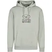 Cleptomanicx Sudadera 'Möwe Plate' gris oscuro / verde pastel