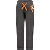 Blue Seven Pantalón antracita / naranja / blanco
