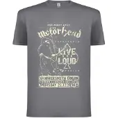 Motorhead Camiseta 'Live and Loud T-Shirt' gris