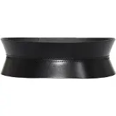 Haute Cuir Cinturón 'Slim Sablier Corset Belt' negro