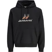 Jack & Jones Sudadera 'JCOECHO' albaricique / negro / blanco
