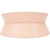 Haute Cuir Cinturón 'Rounded Hourglass Corset Belt' crema