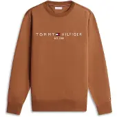 Tommy Hilfiger Sudadera marrón / rojo sangre / blanco