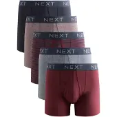 Next Calzoncillo boxer beige moteado / marino / gris basalto / baya / rojo oscuro