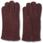 Howard London Guantes con dedos 'Leather Gloves Sander Brown' marrón