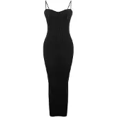 Trendyol Vestido de punto negro