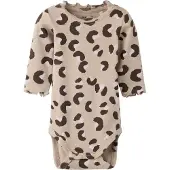 Name it Pijama entero/body 'NBFLANA' ecru / marrón oscuro / taupe
