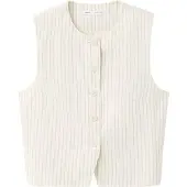 Mango Chaleco para traje 'MICHY' gris / offwhite