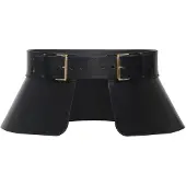 Haute Cuir Cinturón 'Peplum Corset Belt' negro