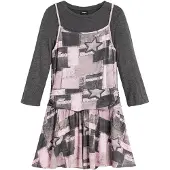 Desigual Vestido gris / rosa