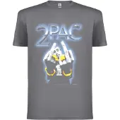 Rockshirts Camiseta '2PAC Rude T-Shirt' gris