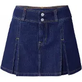Levi's Falda 'Inverted Pleat Mini' navy
