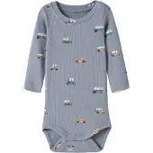 Name it Pijama entero/body 'NBMOTTOMAN' camelo / azul paloma / blanco