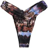 Next Braga de bikini azul claro / marrón oscuro / lila / negro