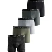 Next Calzoncillo boxer gris / caqui / jade / negro