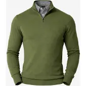 PANTONECLO Jersey 'Men’s Mock Sweater' verde