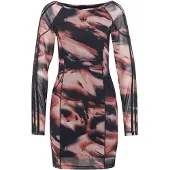 Adidas adidasMINIVESTIDO ESTAMPADO S Vermillion / Crystal Linen / Aurora Coffee / Black Mujer