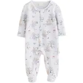 Next Pijama beige / verde / lila pastel / blanco