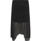 Cream Falda negro