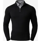 PANTONECLO Jersey 'Men’s Mock Sweater' negro