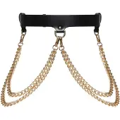 Haute Cuir Cinturón 'Neris Chained Belt' negro