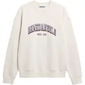Armedangels Sudadera 'Wordmark' beige / azul claro / rojo vino