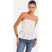 Lipsy Top negro / blanco