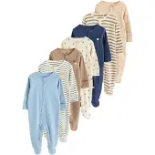 Next Pijama beige / navy / azul claro / capuchino / marrón claro