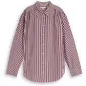 Tom Tailor Blusa ciruela / blanco
