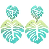 Avant Garde Pendientes 'Hedwigra' verde