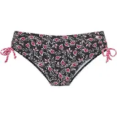 LASCANA Braga de bikini rosa oscuro / negro / blanco