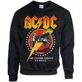 AC/DC Sudadera 'For those about to rock new' negro