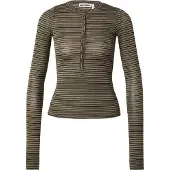 Weekday Camiseta caqui / negro
