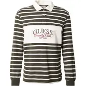GUESS Camiseta oliva / rojo / blanco