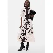 Desigual , Vestido Estampado, Mujer, Viscosa, Blanco, XS