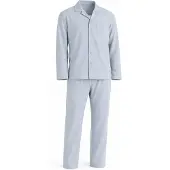 PANTONECLO Pijama largo 'Men’s Nightwear Set' gris