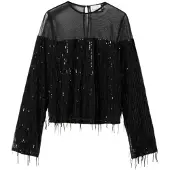 Noella Top ' Leoda ' negro